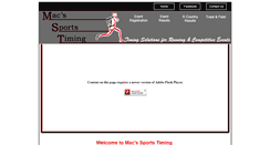 Desktop Screenshot of macssportstiming.com